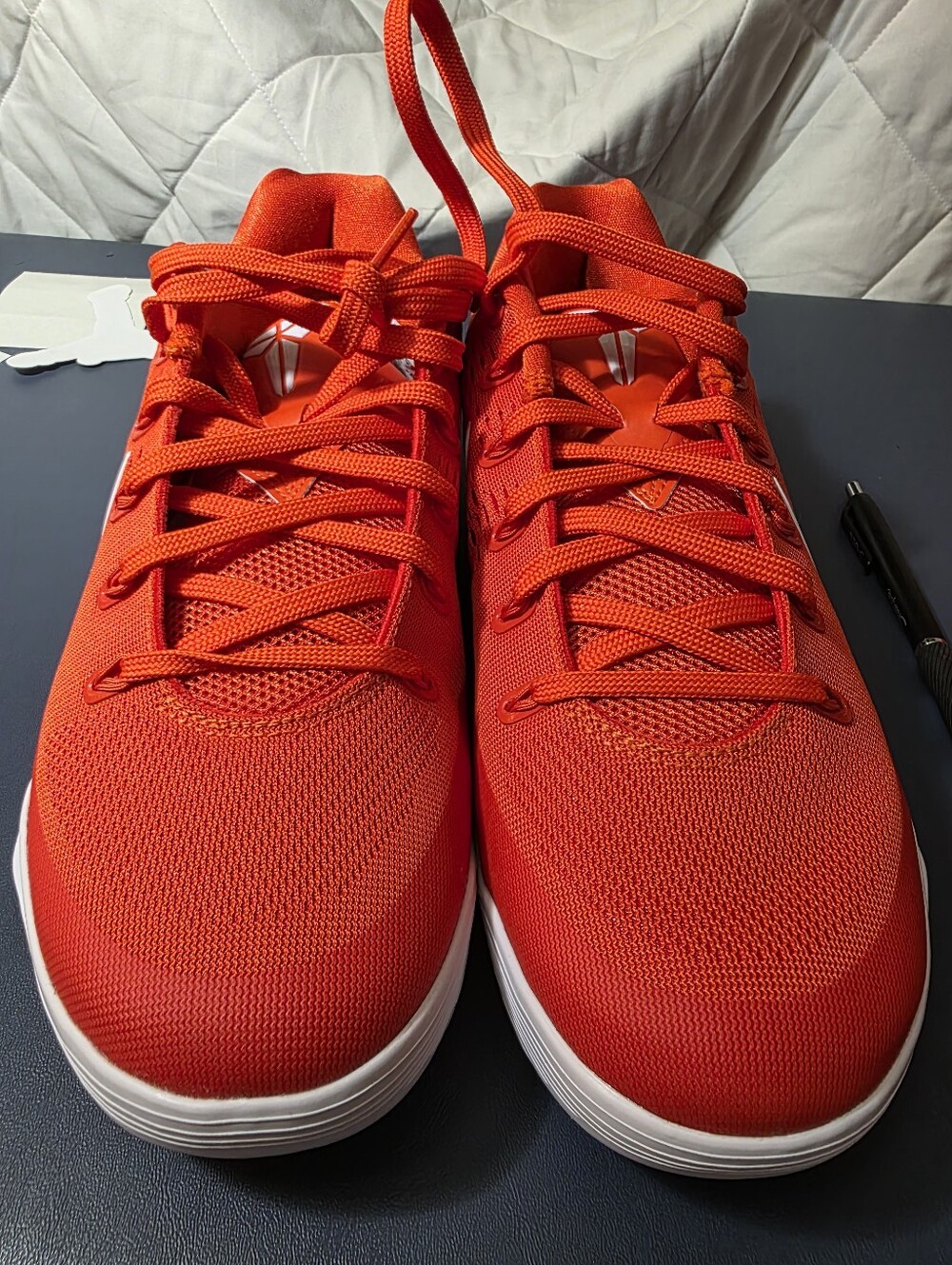 Kobe 9 "Team Orange" Low-Top Sneakers Size 9m, Brand New